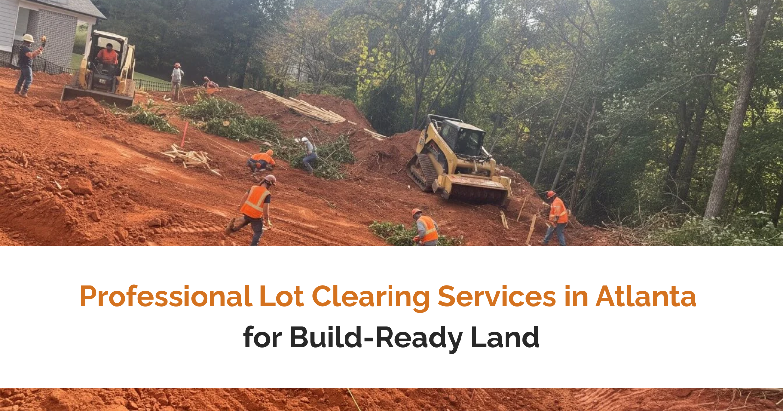 Professional Lot Clearing Services in Atlanta for Build-Ready Land