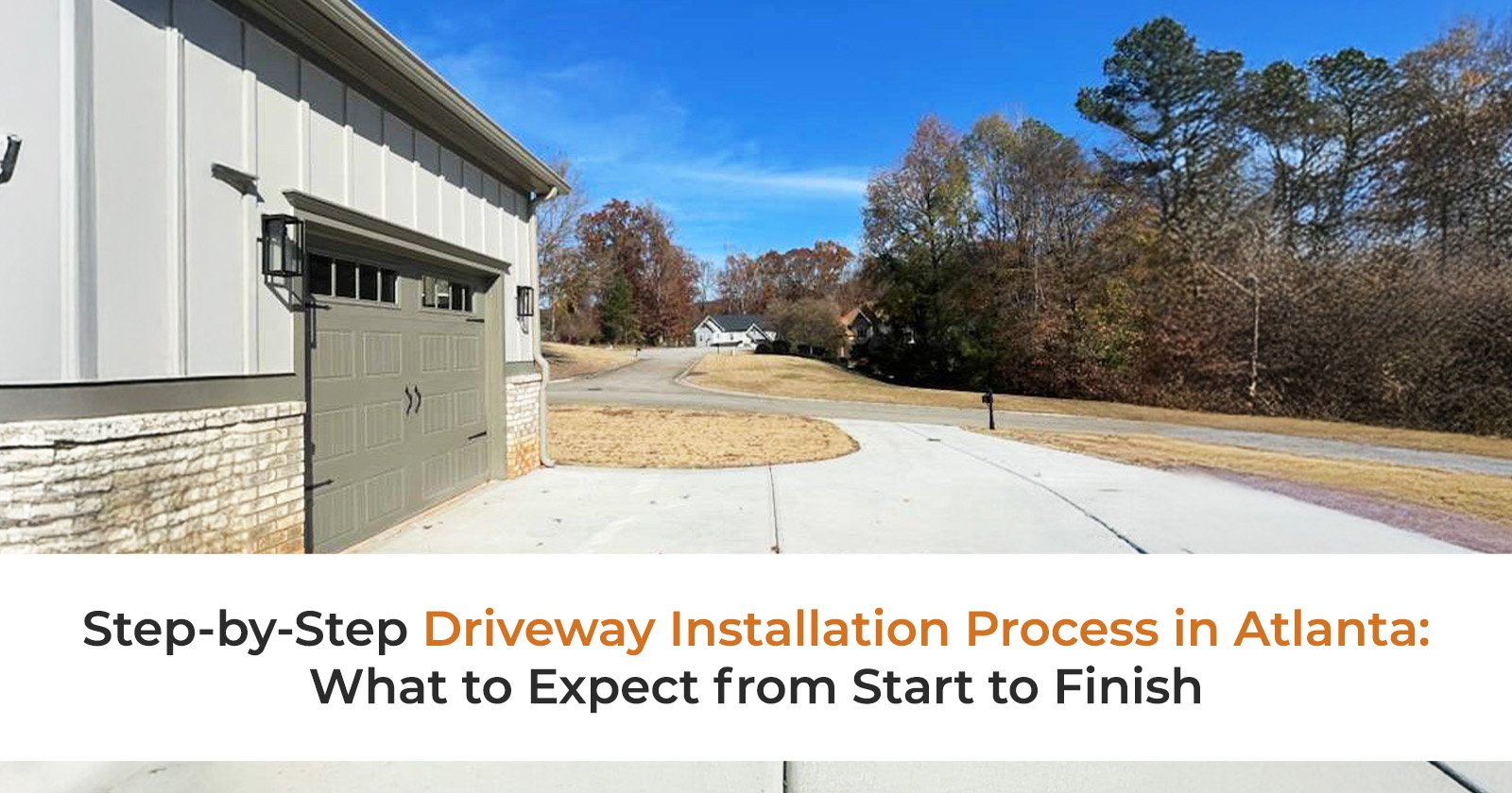 driveway installation in Atlanta