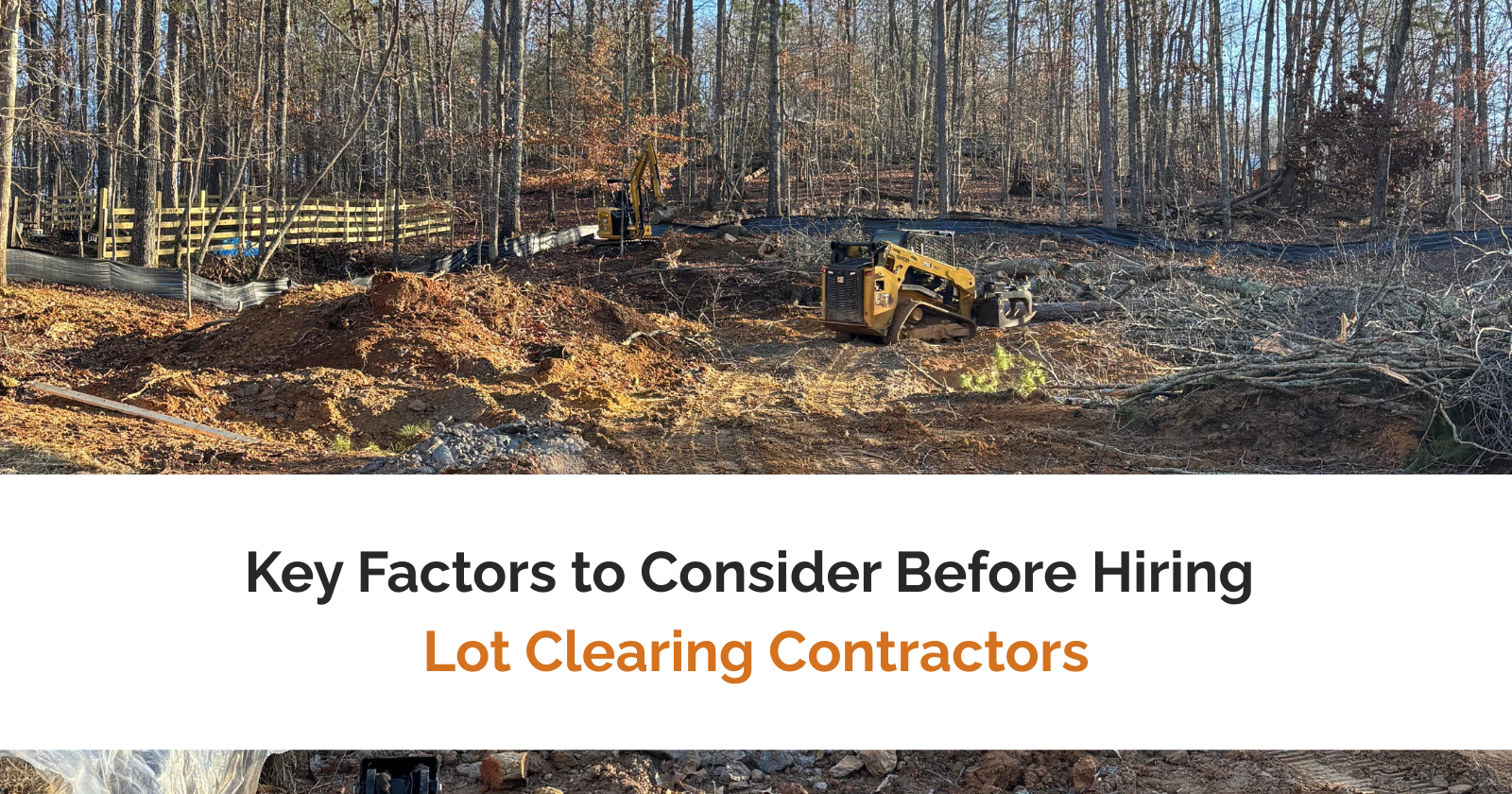 Lot clearing services Atlanta